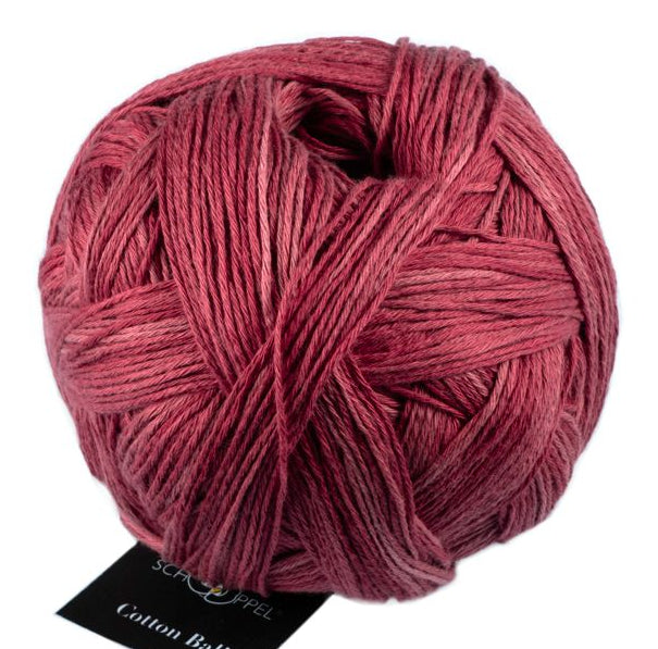 Cotton Ball By Schoppel - Brick Red (Color #2273) - FULL BAG SALE (5 SKEINS)