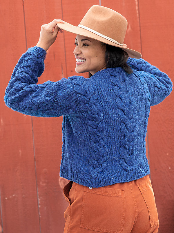 Berroco Remix Chunky Courgette Pullover Pattern Available at Little Knits