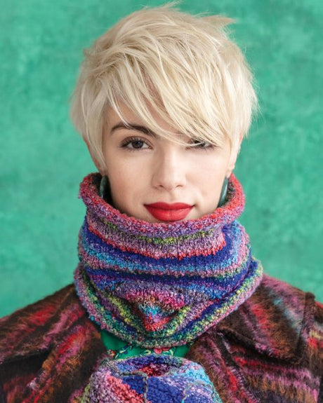 A Noro Kanzashi Pattern - Cowl - (PDF File)