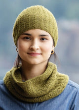 A Churchmouse Yarns and Teas Pattern - Vineyard Cowl & Beanie (PDF)