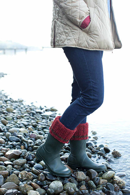 A Churchmouse Yarns and Teas Pattern - Cozy Boot Cuffs (PDF)