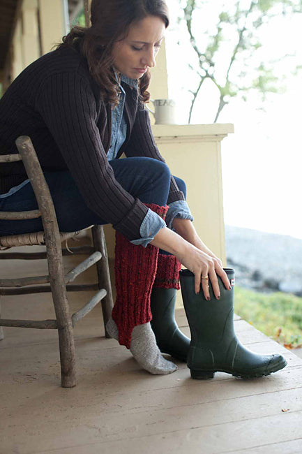 A Churchmouse Yarns and Teas Pattern - Cozy Boot Cuffs (PDF)