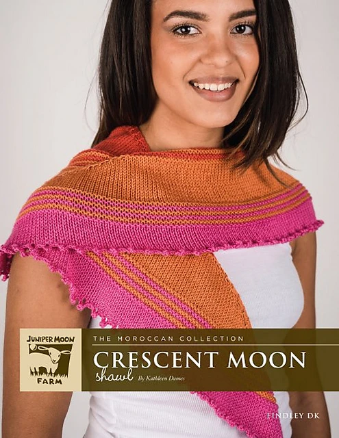 A Juniper Moon Farm Pattern - Crescent Moon Shawl (PDF)