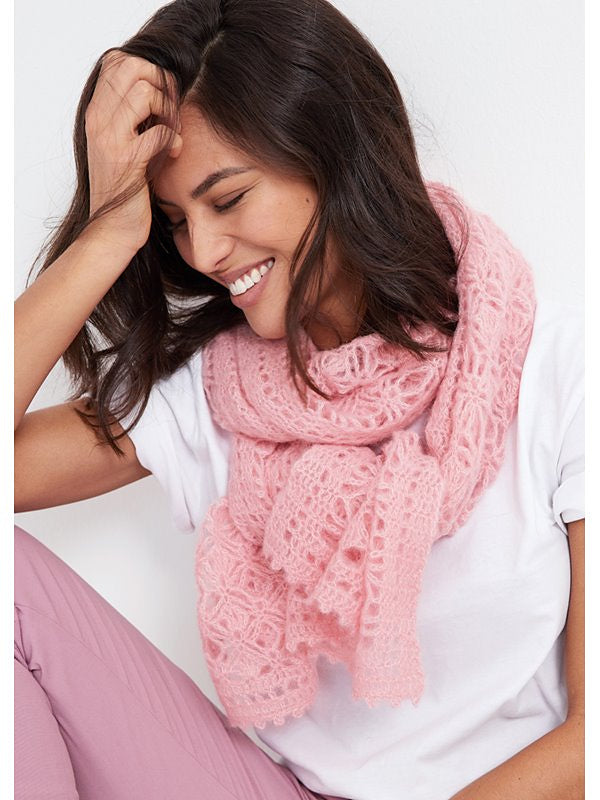 A Lana Grossa Setasuri Crochet Pattern - Scarf 05 (PDF)