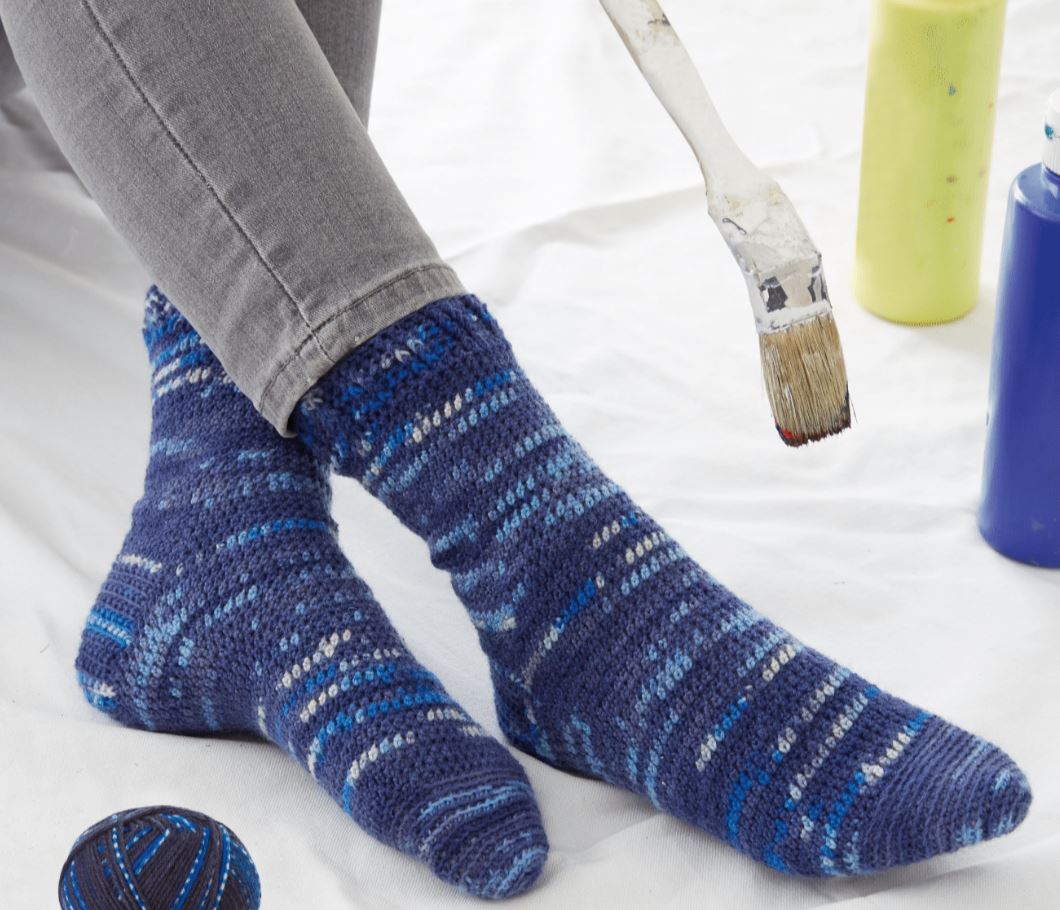 !Crochet Socks (R0293) PDF - FREE SOCK PATTERN WITH PURCHASE OF SOCK YARN