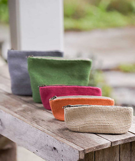 A Churchmouse Yarns and Teas Pattern - Oval Crocheted Bucket Bags & Pouches (PDF)