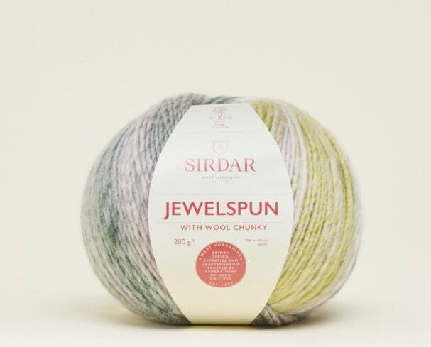 Sirdar Jewelspun with Wool Chunky - Crystal Sea (Color #206) - BIG 200 Gram Skeins