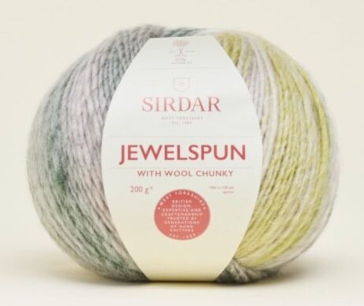 Sirdar Jewelspun with Wool Chunky - Crystal Sea (Color #206) - BIG 200 Gram Skeins