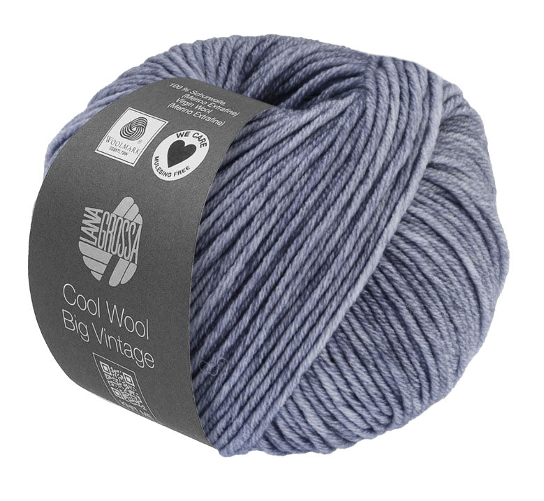 Lana Grossa Cool Wool Big Vintage - Sky Blue Vintage Tweed (Color #7178)