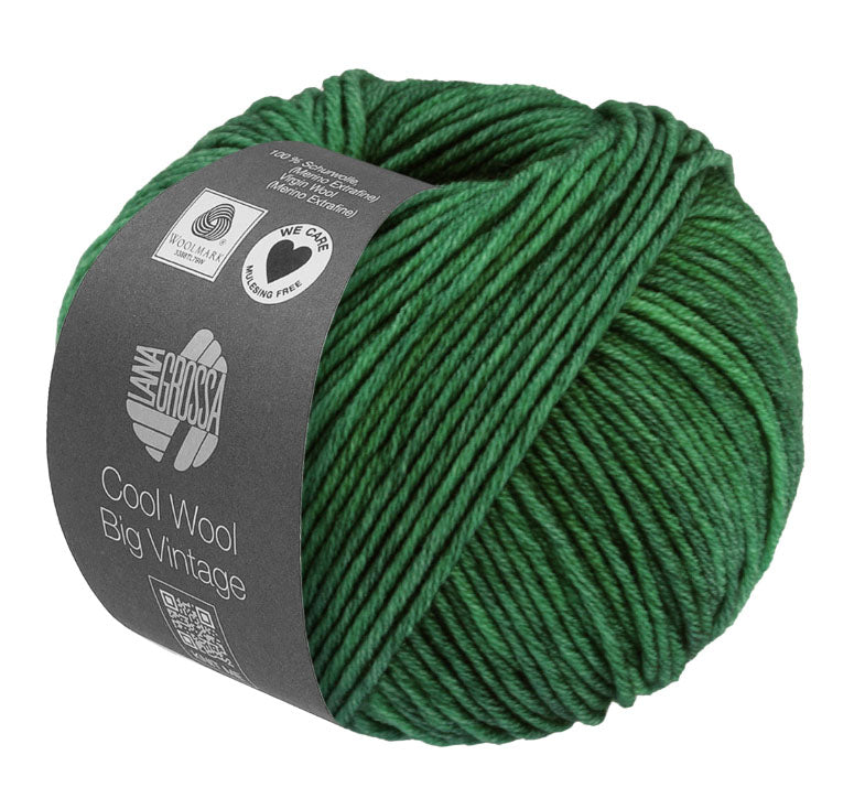 Lana Grossa Cool Wool Big Vintage - Moss Vintage Tweed (Color #7180)