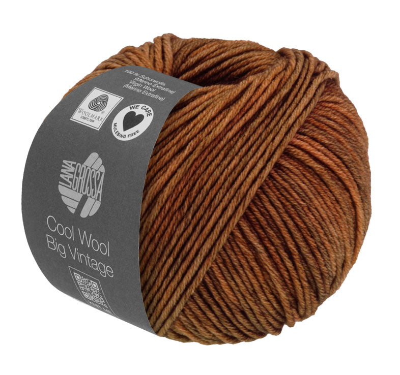 Lana Grossa Cool Wool Big Vintage - Bronze Vintage Tweed (Color #7183)
