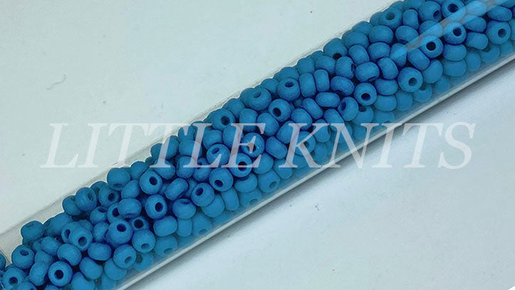 6/0 Czech Seed Beads  - Opaque Denim (Color #33220) 20 Gram Tube