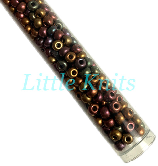 6/0 Czech Seed Beads  - Dark Bronze (Color #01640) 20 Gram Tube