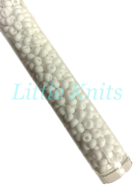 6/0 Czech Seed Beads  - Matte Chalk (Color #03050M) 20 Gram Tube
