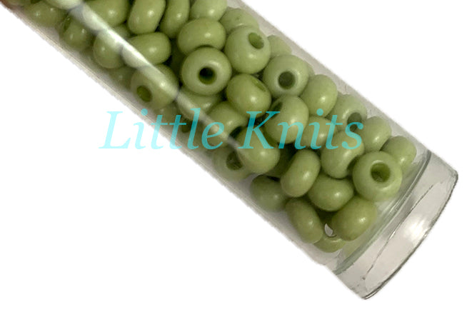 6/0 Czech Seed Beads  - Solgel Opaque Celadon (Color #03652) 24 Gram Tube