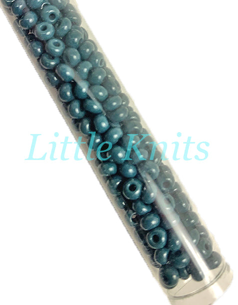 6/0 Czech Seed Beads  - Opaque Dark Green(Color #53270) 20 Gram Tube