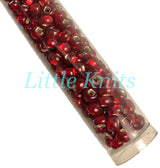 6/0 Czech Seed Beads  - Silver Lined Ruby (Color #97090) 20 Gram Tube