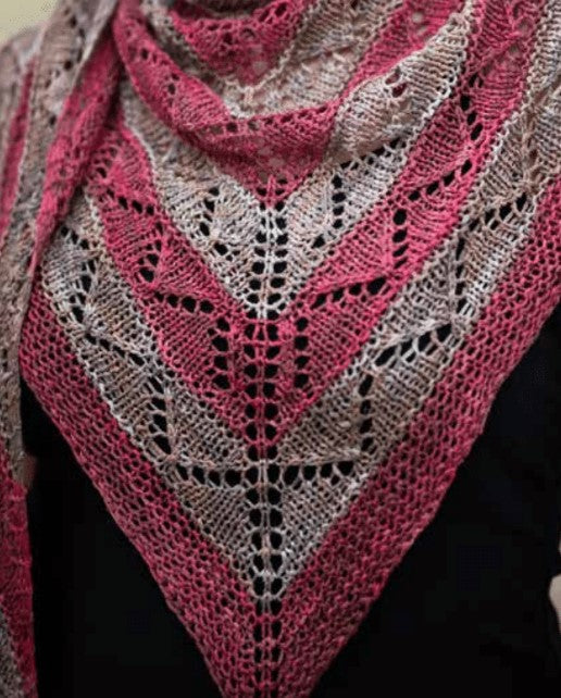 A Juniper Moon Farm Damask Pattern - Daria Shawl (PDF)