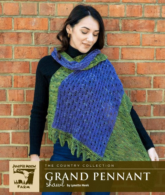 A Juniper Moon Farm Damask Pattern - Grand Pennant Shawl (PDF)