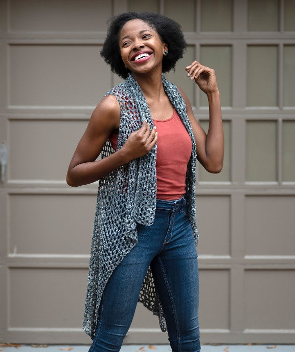 A Juniper Moon Farm Damask Pattern - Mara Lacey Vest (PDF)