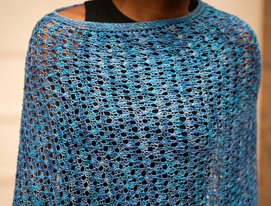 A Juniper Moon Farm Damask Pattern - Suzanne Asymmetrical Poncho (PDF)