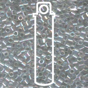 Miyuki Delica 8/0  - Crystal Aurora Borealis (DBL-0051-TB)