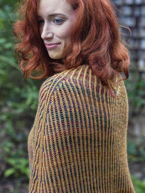 A Berroco Ultra Wool Fine & Millefiori Light Pattern - Demaris Poncho (PDF)