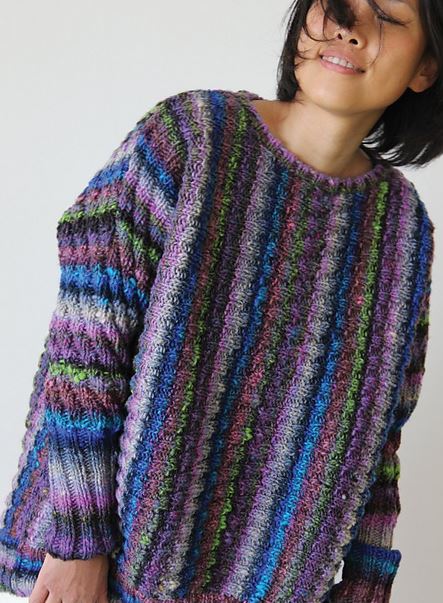 A Noro Ito Pattern - Diagonal Texture Pullover #26 (PDF)