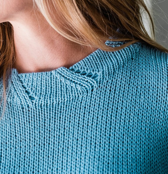 A GGH Volante Pattern - Diagonal Lace Border Pullover 5900s (PDF)