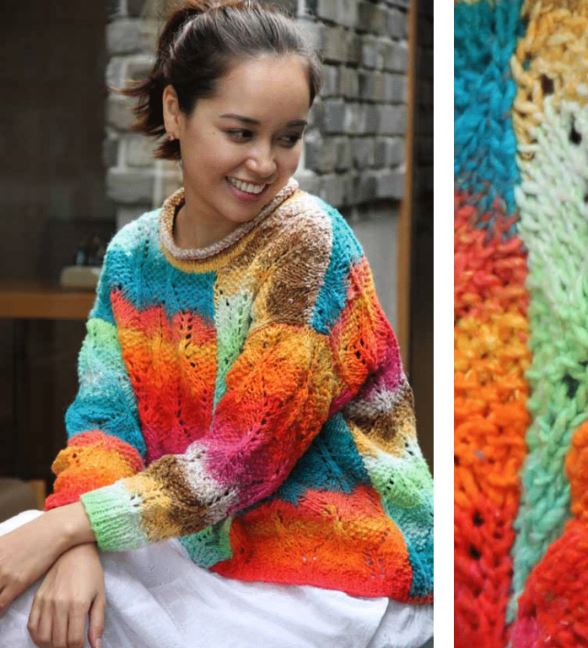 Noro Taiyo Pattern - Diamond Sweater #625 (PDF)