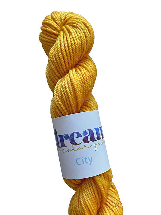 Dream in Color City - Sunflower - A Pretty & Warm Sunshine Yellow (Color #082) - 4 Ounce Hanks