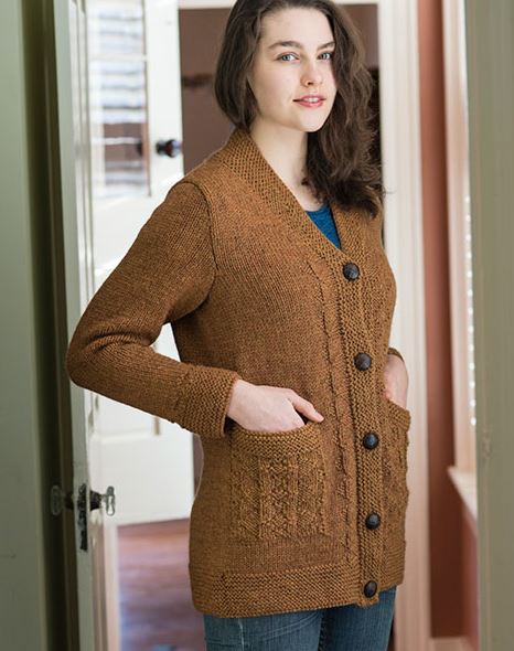 A Berroco Ultra Alpaca Chunky Pattern - Dine Cardigan (PDF)