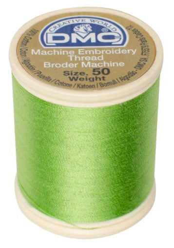 DMC Machine Embroidery Thread  Size 50 - Light Silky Green (Color #704)