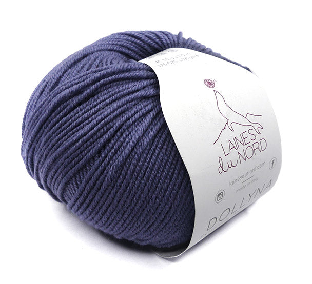 Laines Du Nord Dollyna - Dark Grey (Color #206) Lot 1016 (Has a blue tone)