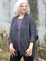 A Berroco Dulce Crochet Pattern - Dorian Cardigan (PDF)