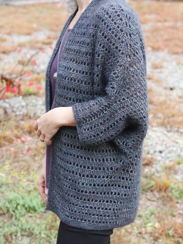 A Berroco Dulce Crochet Pattern - Dorian Cardigan (PDF)