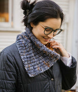 A Churchmouse Yarns and Teas Pattern- Double Split Color-Blocked Cowl (PDF)