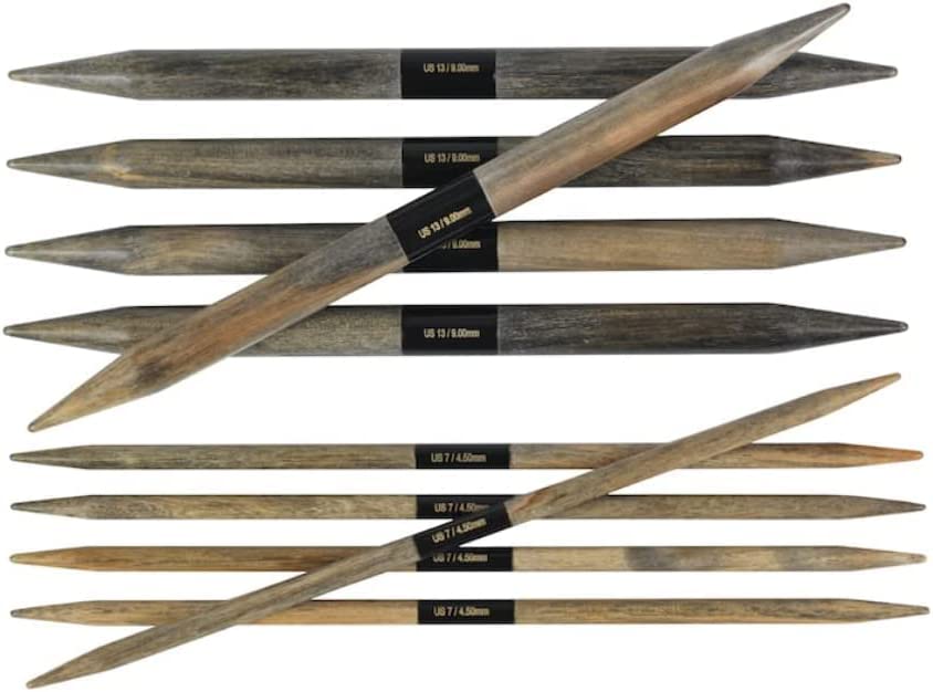 Lykke Driftwood 8 Inch Double Pointed Knitting Needles - US 6 (4mm)