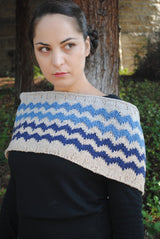 A Elsebeth Lavold Knitting Pattern - Sierra Mountain Cowl (PDF) on sale at little knits