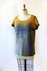 A Hikoo Concentric Cotton Pattern - Mitered Square Tunic - AVAILABLE ON RAVELRY (LINK & DETAILS IN DESCRIPTION)