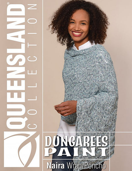 A Queensland Dungarees Paint Pattern - Naira Poncho (PDF) at little knits