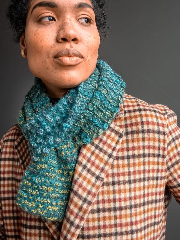 A Berroco Topaz and Berroco Aerial Pattern - Dunya Scarf (PDF)