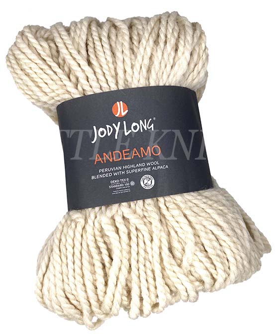 Jody Long Andeamo - Snowy (Color #013) - BIG 200 GRAM SKEINS