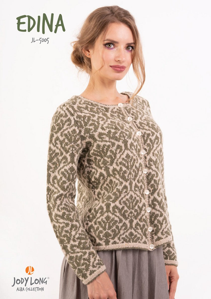 A Jody Long Alba Pattern - Edina Cardigan (PDF File)