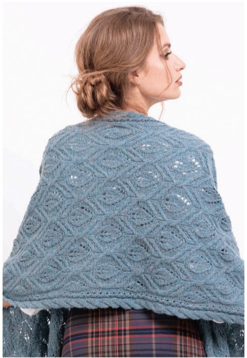 A Jody Long DK Weight Yarnn Pattern - Fallen Leaf Shawl (PDF)