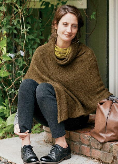 A Churchmouse Yarns and Teas Pattern - Easy Folded Poncho (PDF)