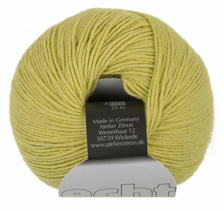 Zitron Echt Yarn - Yellow Light (Color #13)