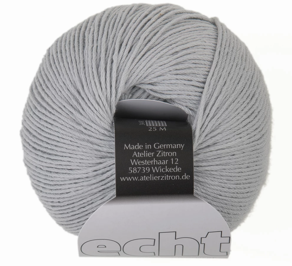 Zitron Echt Yarn - Silver Grey (Color #02)