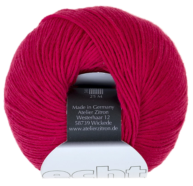 Zitron Echt Yarn - Red (Color #29)