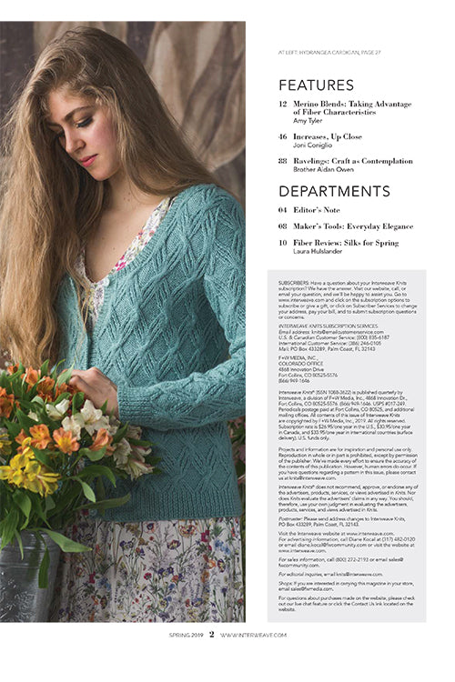 Interweave Knits - Spring 2019 (Out of Print)